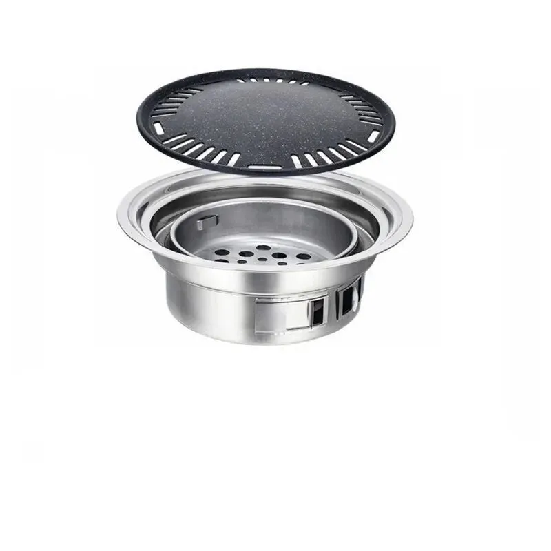 🔥 Stainless Steel Korean Charcoal Barbecue Grill