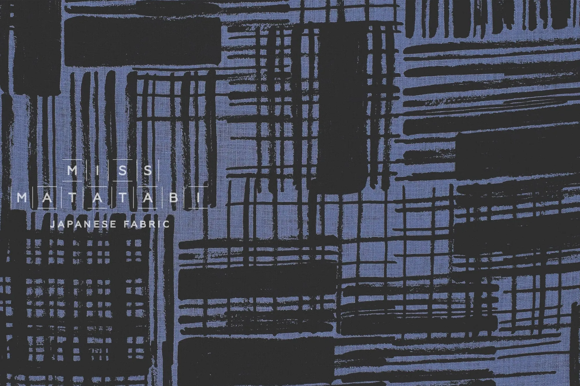 100% Linen Screen - blue
