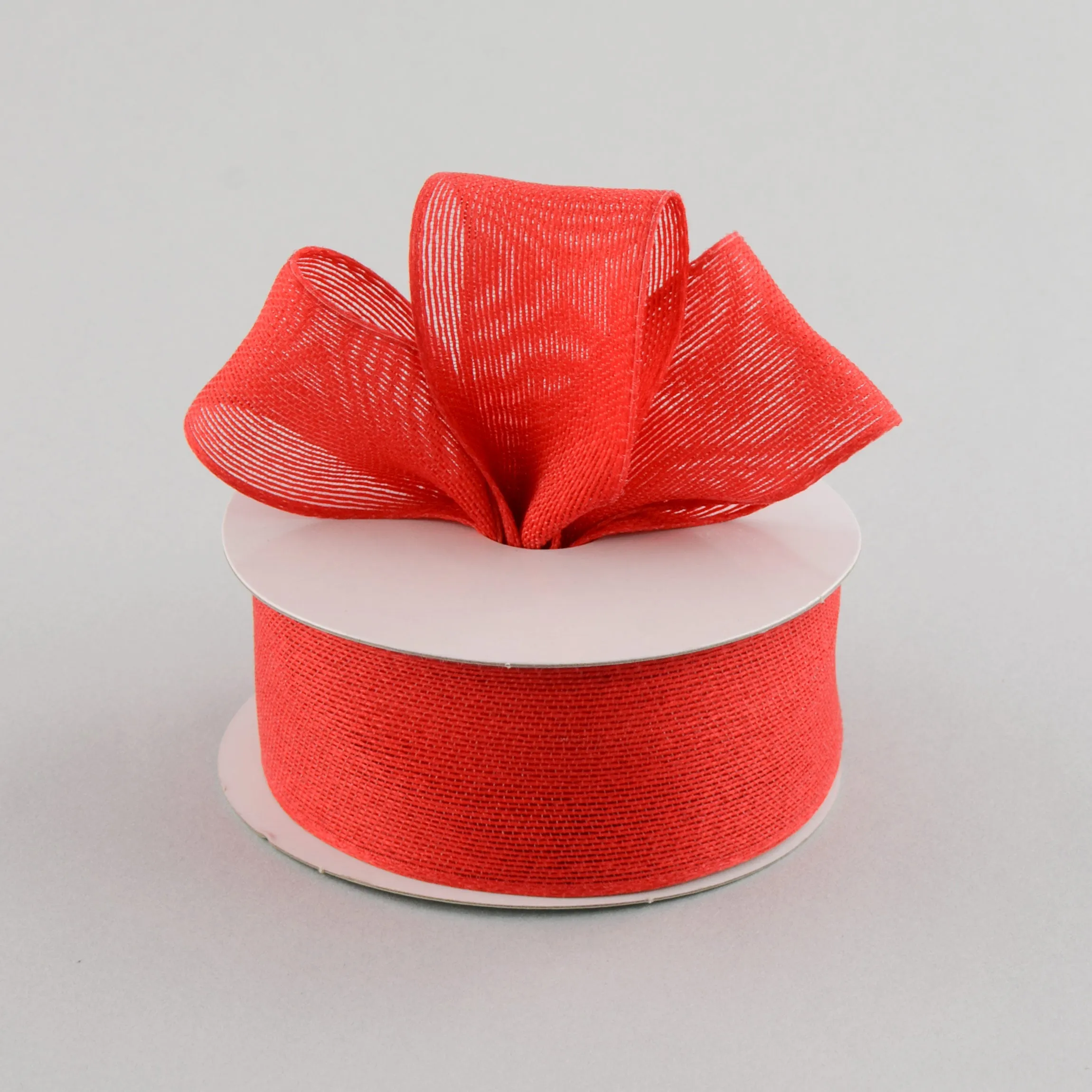 1.5" Classic Faux Jute Ribbon: Red (10 Yards)