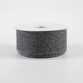 1.5" Crystal Shine Ribbon: Black (10 Yards)