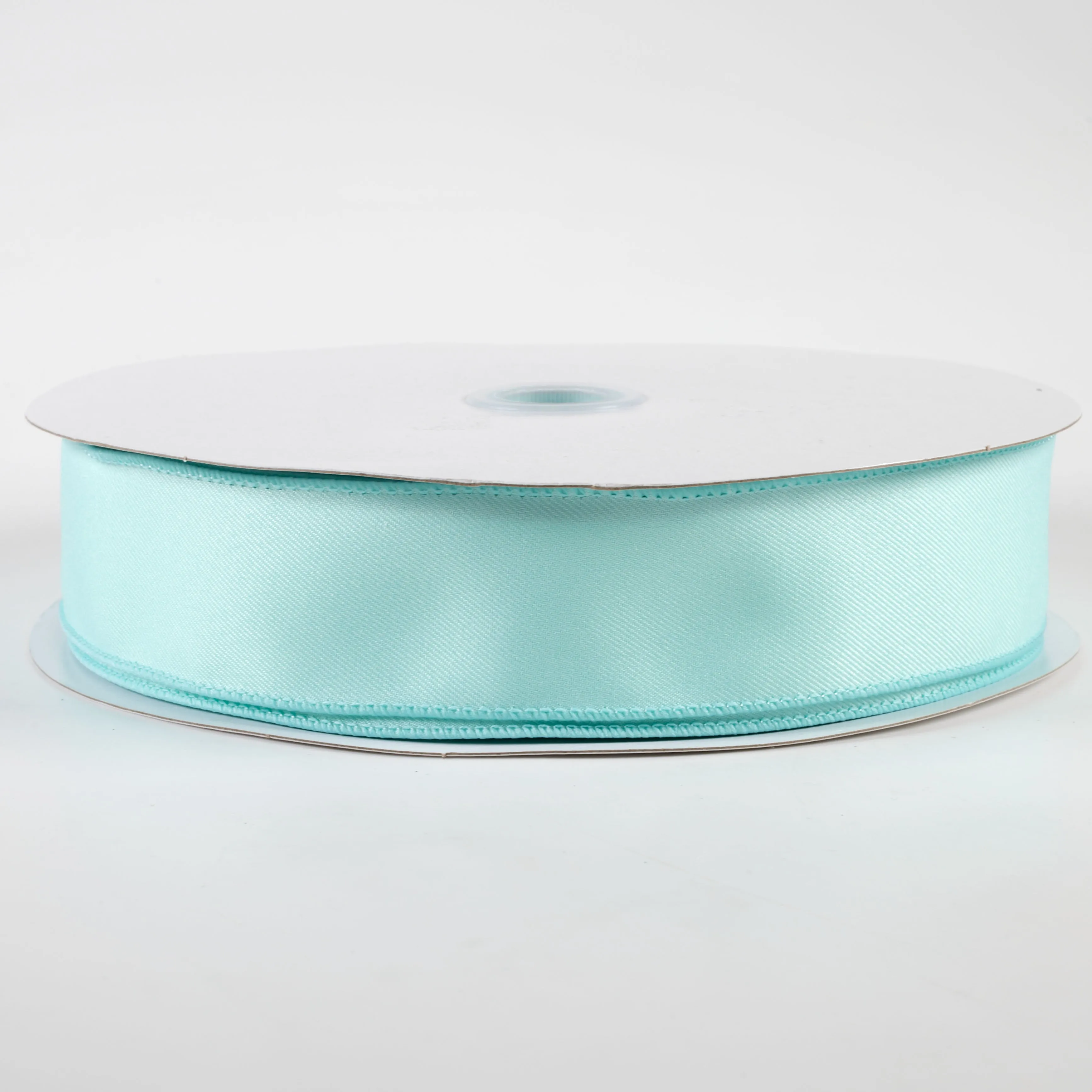 1.5" Diagonal Weave Fabric Ribbon: Ice Blue (50 Yards)