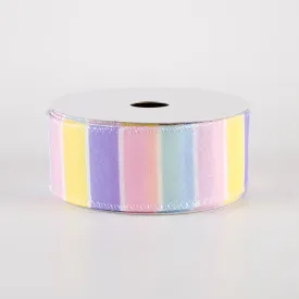 1.5" Florida Stripe Ribbon: Pastel (10 Yards)