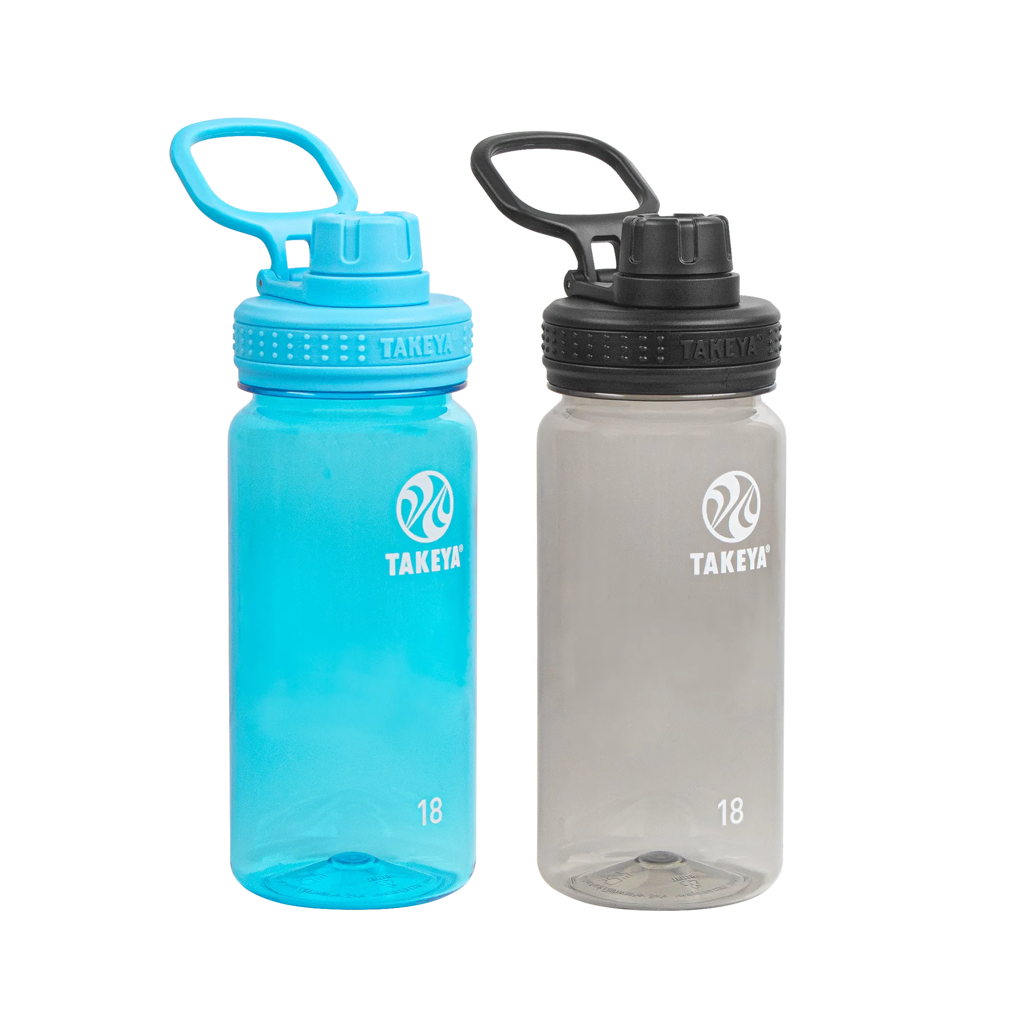 18 oz Tritan Water Bottle with Spout Lid Two Pack