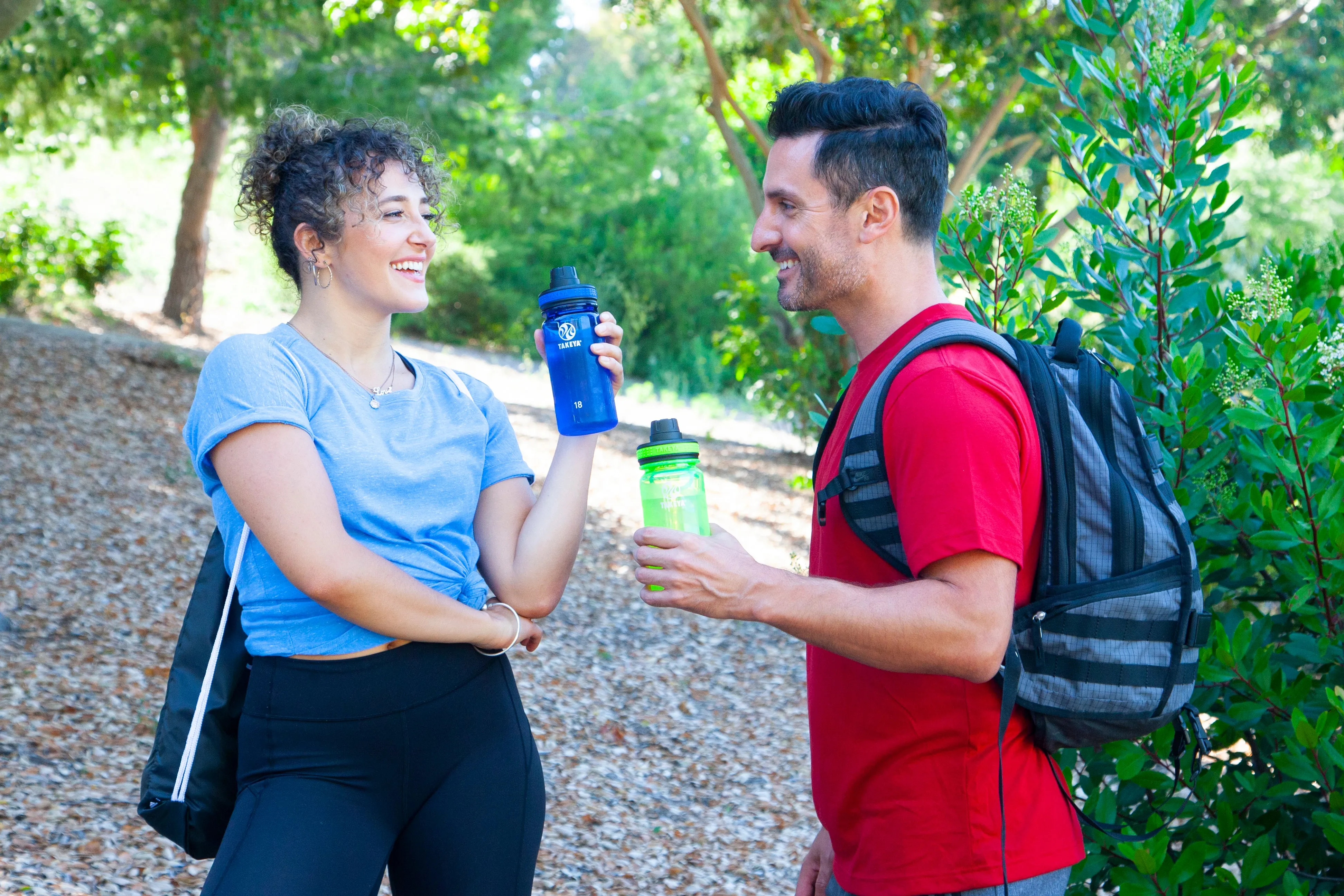 18 oz Tritan Water Bottle with Spout Lid Two Pack
