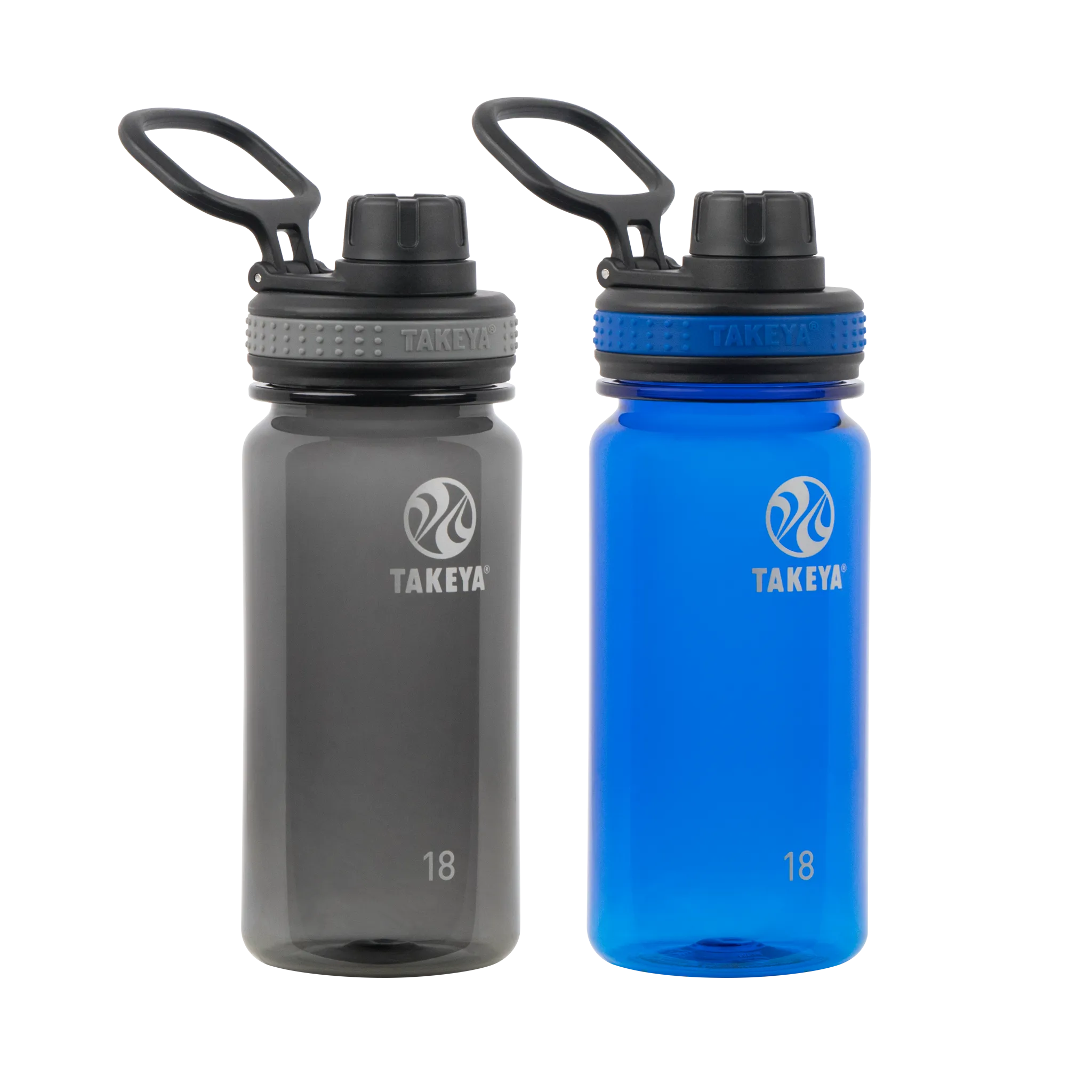 18 oz Tritan Water Bottle with Spout Lid Two Pack