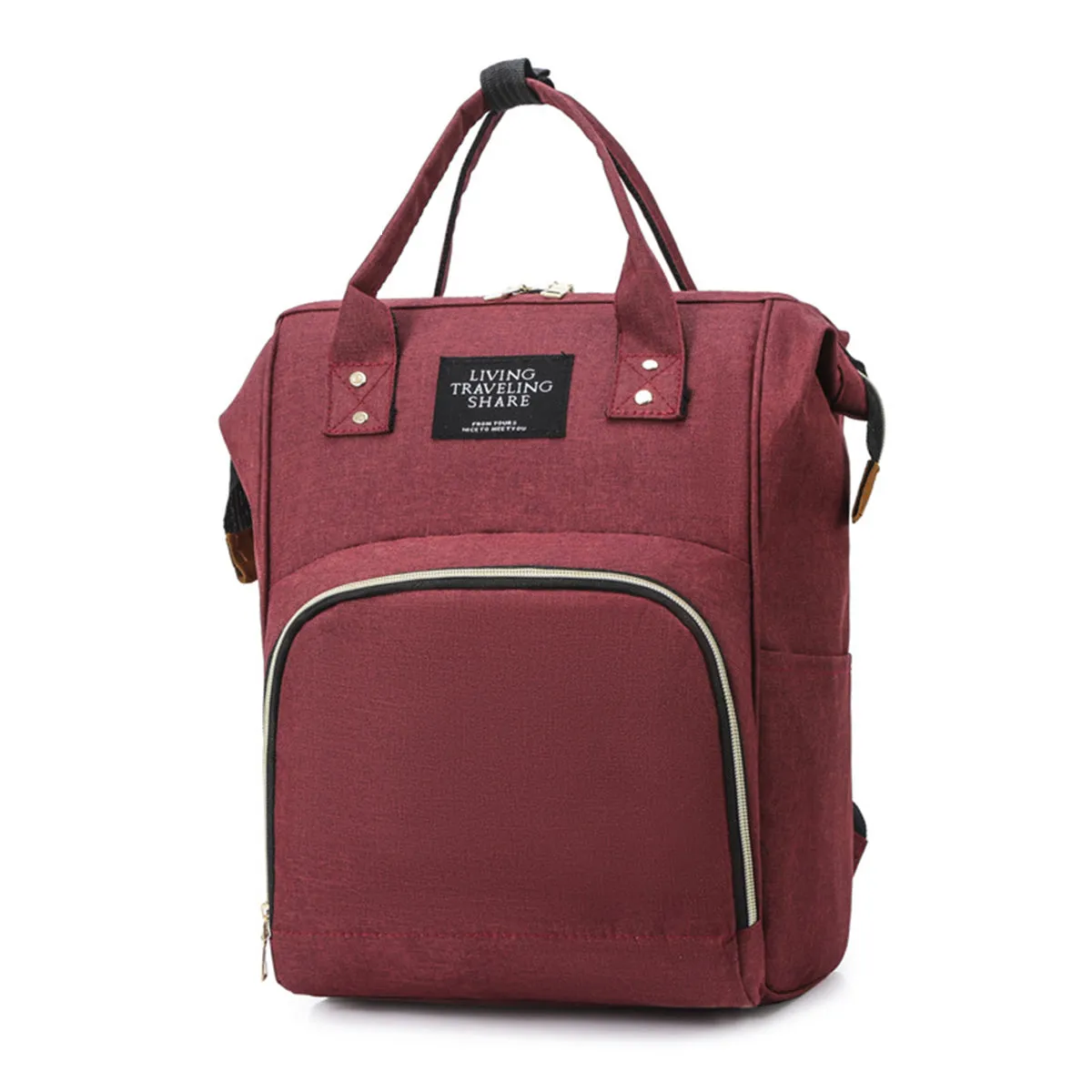 2 in 1 Mom Bag Thermal Insulation Backpack Multifunctional Baby Crib Handbag Stroller Bag