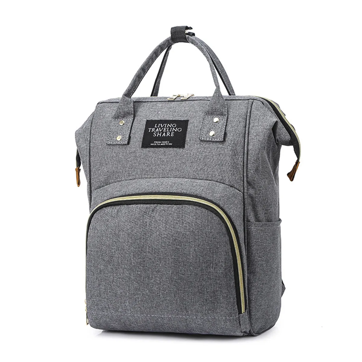2 in 1 Mom Bag Thermal Insulation Backpack Multifunctional Baby Crib Handbag Stroller Bag