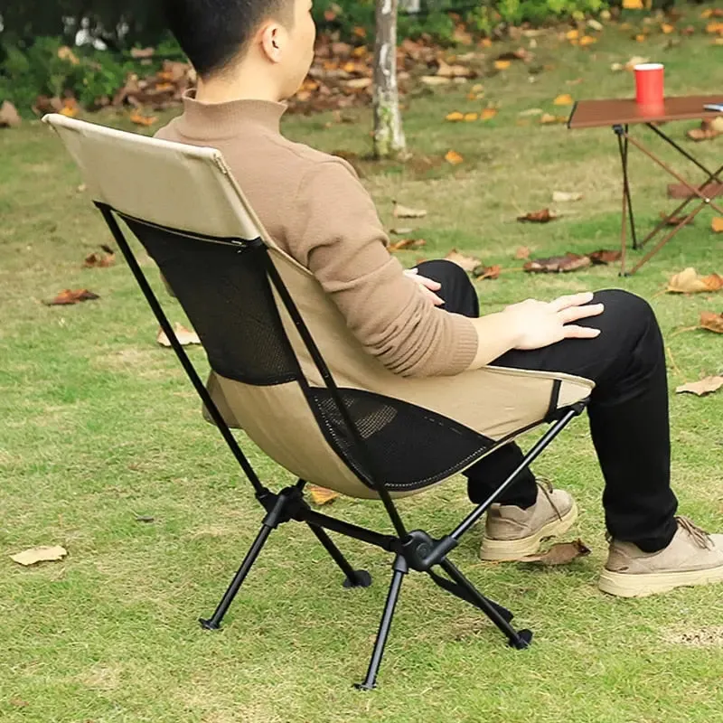2 PCS Portable Ultralight Outdoor Folding Camping Chairs - Compact and Comfortable Beach Hiking Picnic BBQ Seat Fishing Tools