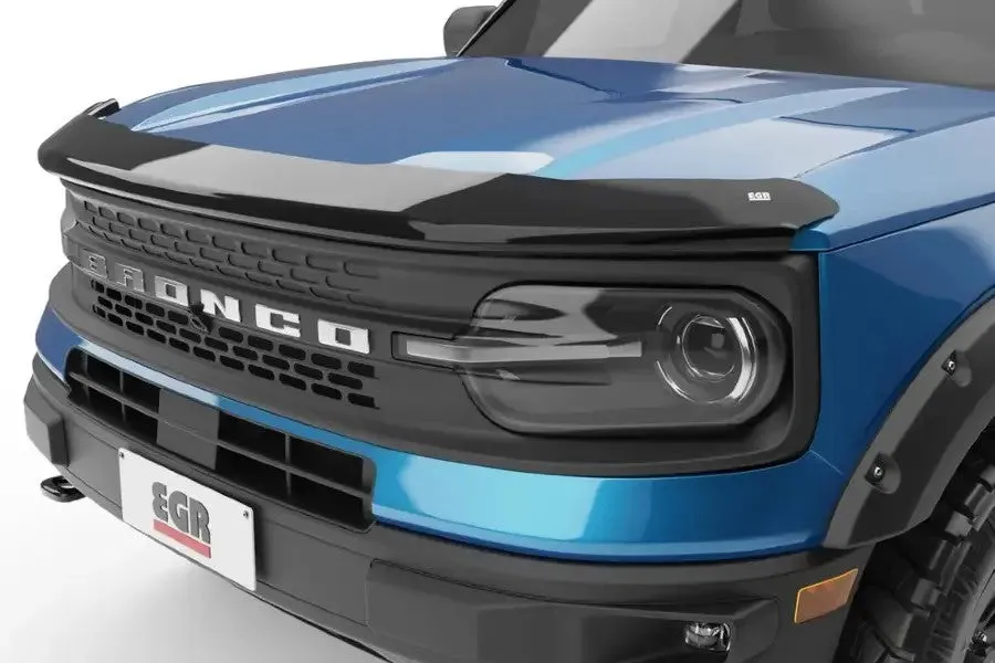 2021  Ford Bronco EGR USA Superguard Hood Guard Matte Black Finish | 303565