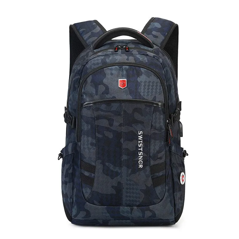 2023 New Waterproof Backpacks USB Charging School Bag