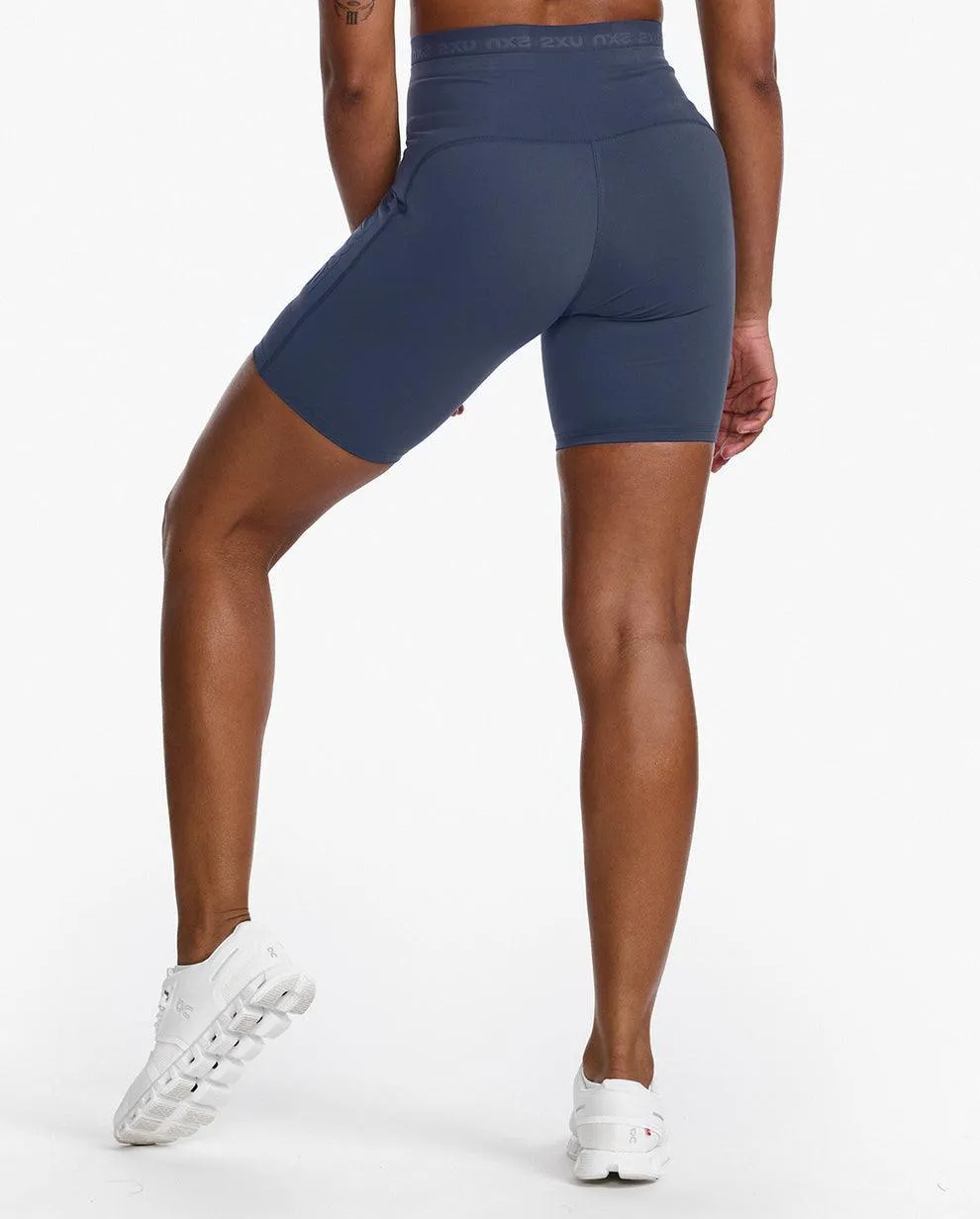 2XU Form Stash Hi-Rise Compression Women's Cyling Short (Black/Black)