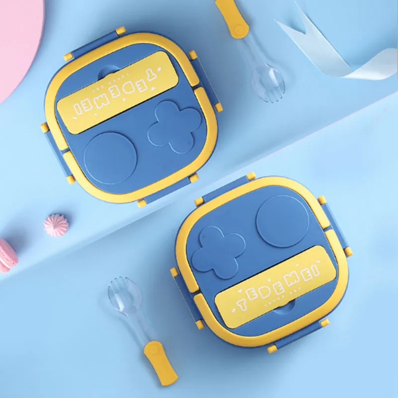 304 Portable - Stainless Steel Lunch Box with 2 Compartment for Kids