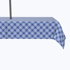 Abstract Blue Tile Design Outdoor Rectangles