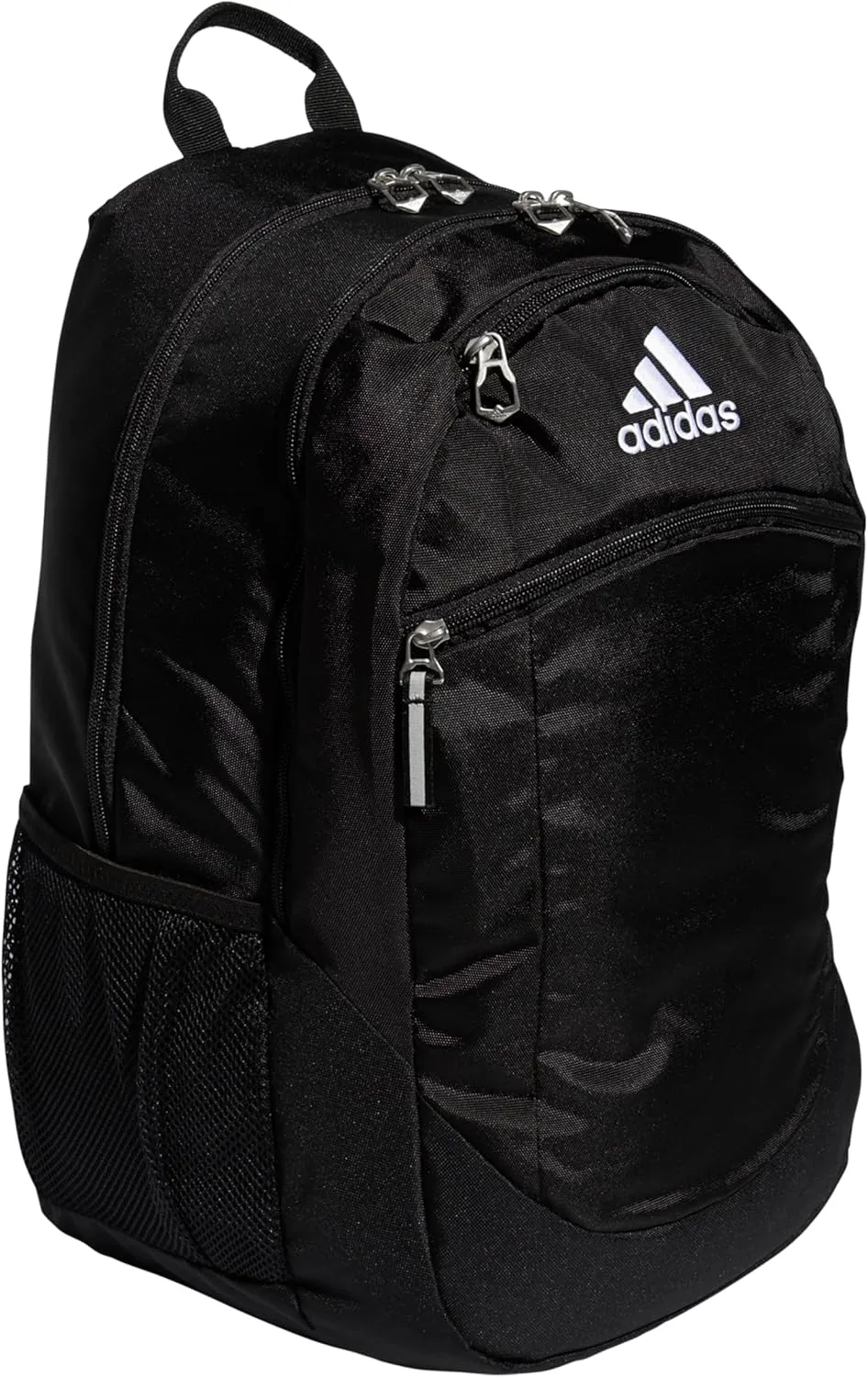adidas Striker Team Sports Backpack Durable Athletic Gym Laptop Bag, Black/White, One Size