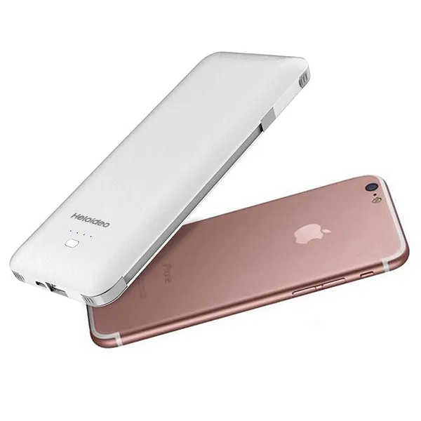 All in One Super Slim best power bank External Battery Pack Charger 10000mah Built-in Micro Type-c iphone cable Three cable high capacity NO AC