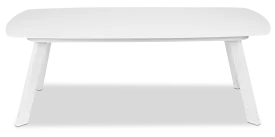 Amalfi Outdoor Coffee Table in Arctic White Aluminium