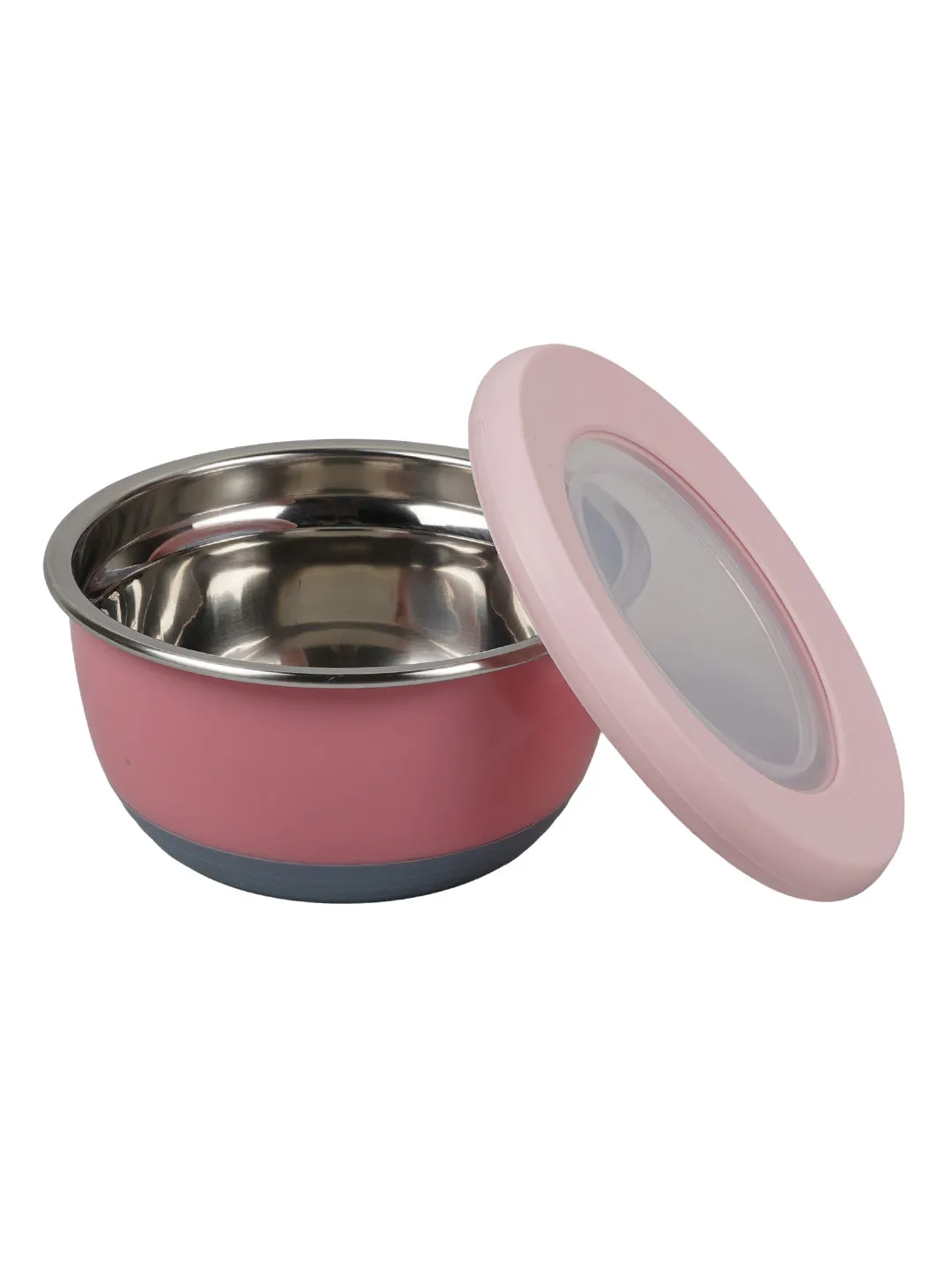 Andres Steel Bowl Lunch With Airtight Lid | 400ml | Set of 2