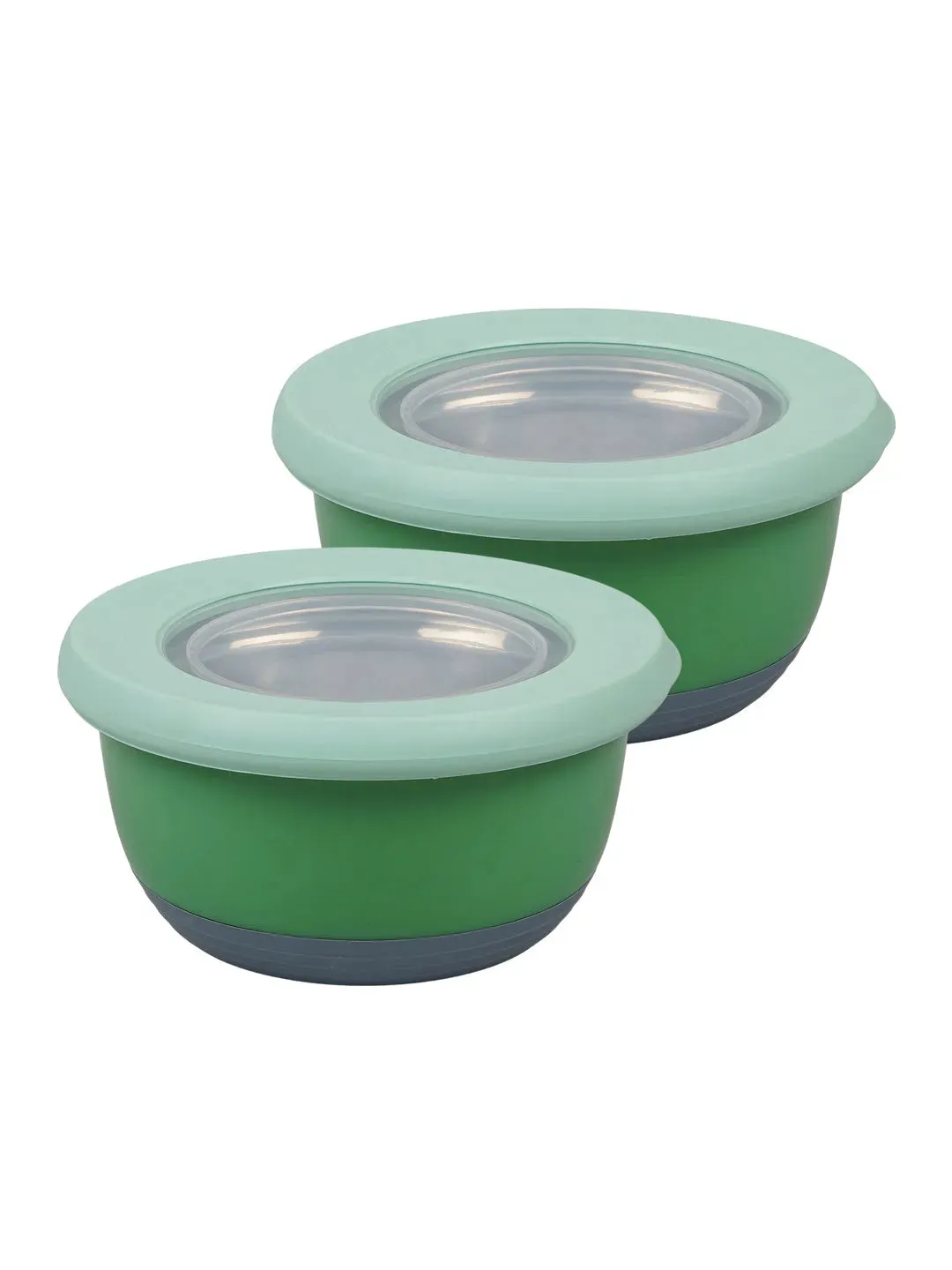 Andres Steel Bowl Lunch With Airtight Lid | 400ml | Set of 2