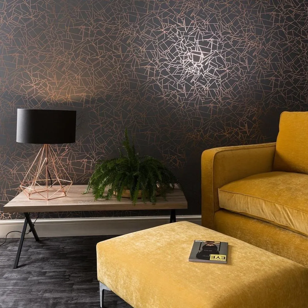 Angles Metallic Wallpaper - Erica Wakerly
