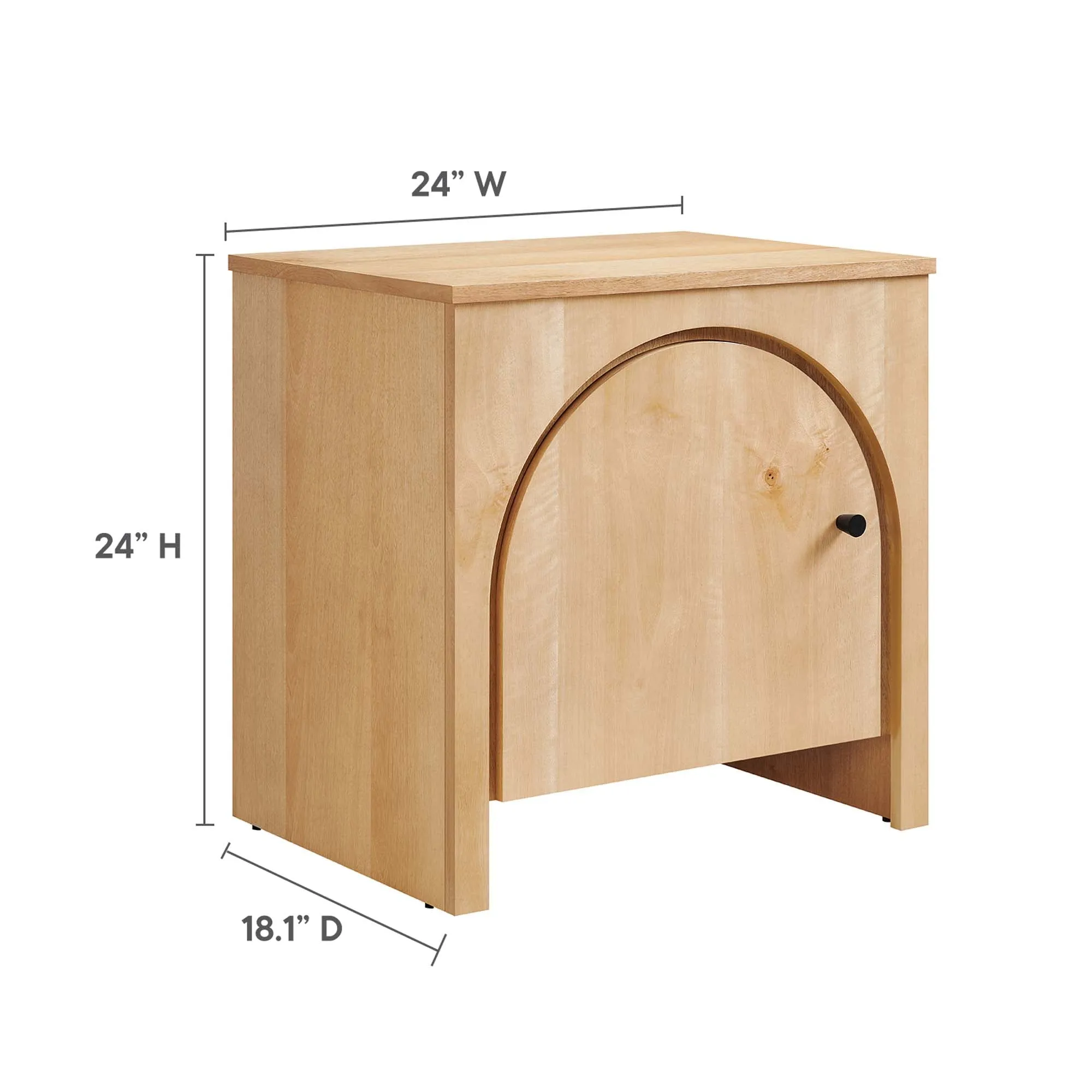 Appia Arched Door Nightstand by Modway