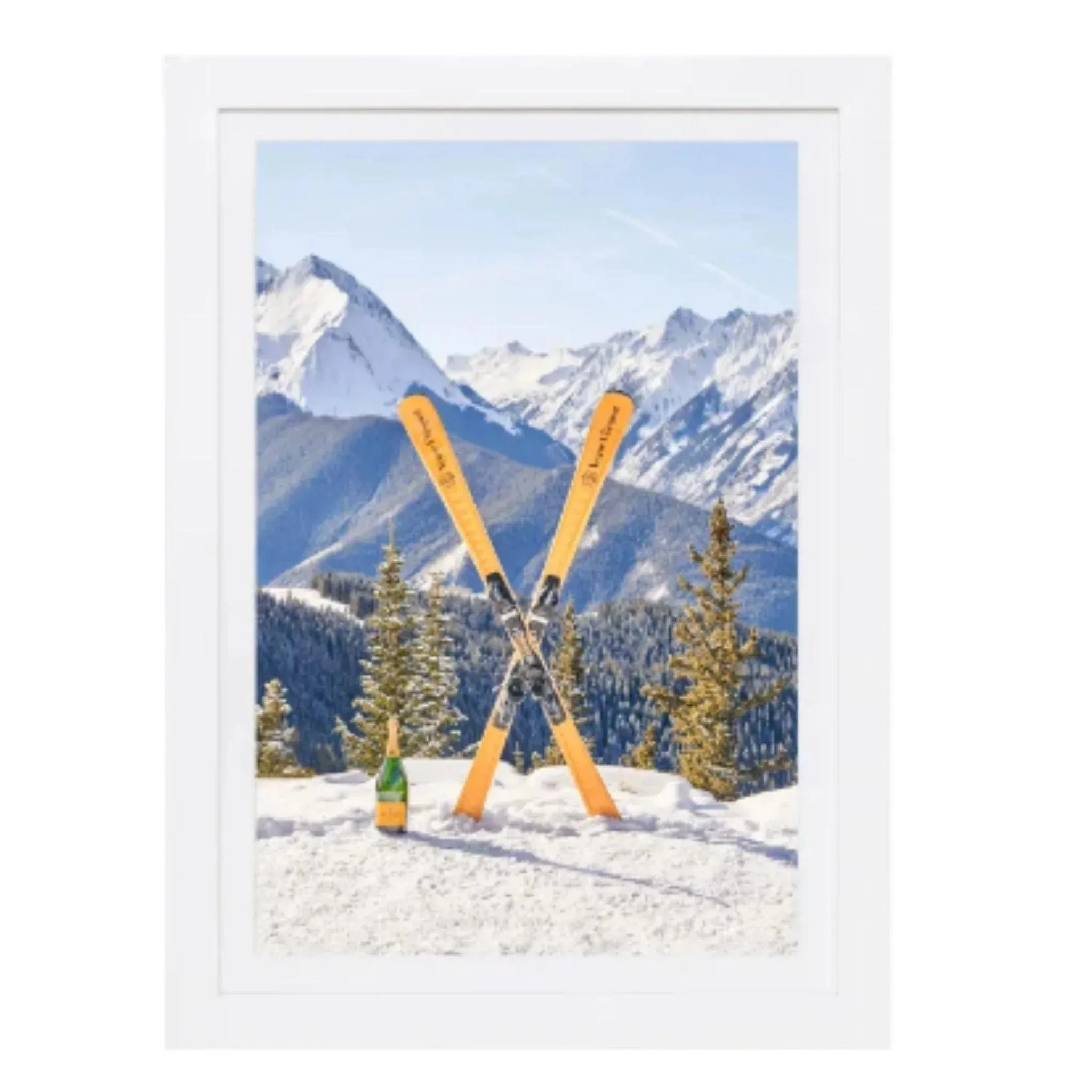 Après Ski, Veuve Clicquot Mini Framed Print by Gray Malin