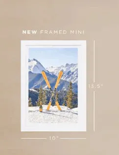 Après Ski, Veuve Clicquot Mini Framed Print by Gray Malin