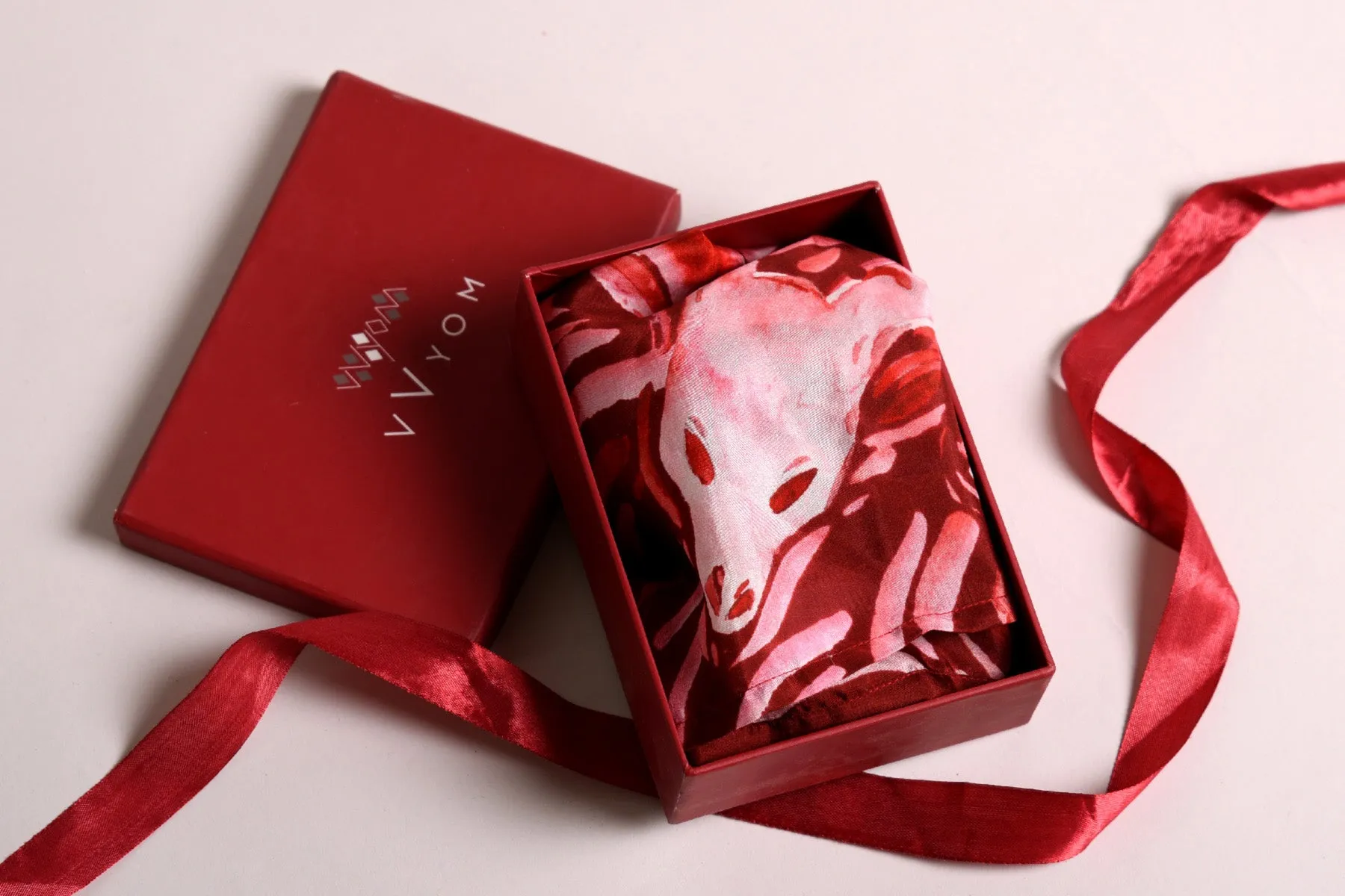 Aries Gift Box / Zodiac Themed Pure Silk Stoll Scarf
