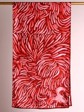 Aries Gift Box / Zodiac Themed Pure Silk Stoll Scarf