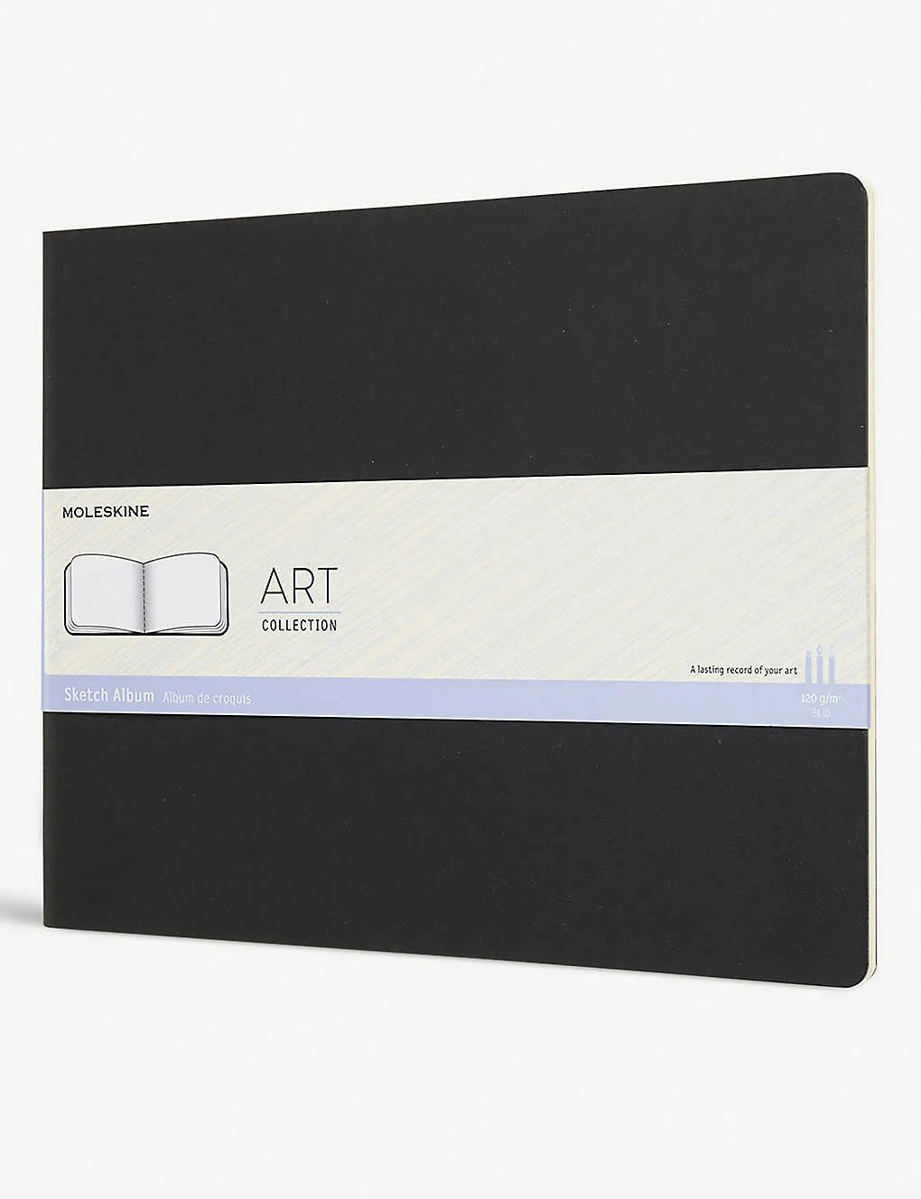Art Sketch Album, Hard Cover, XXL, Blank, Black