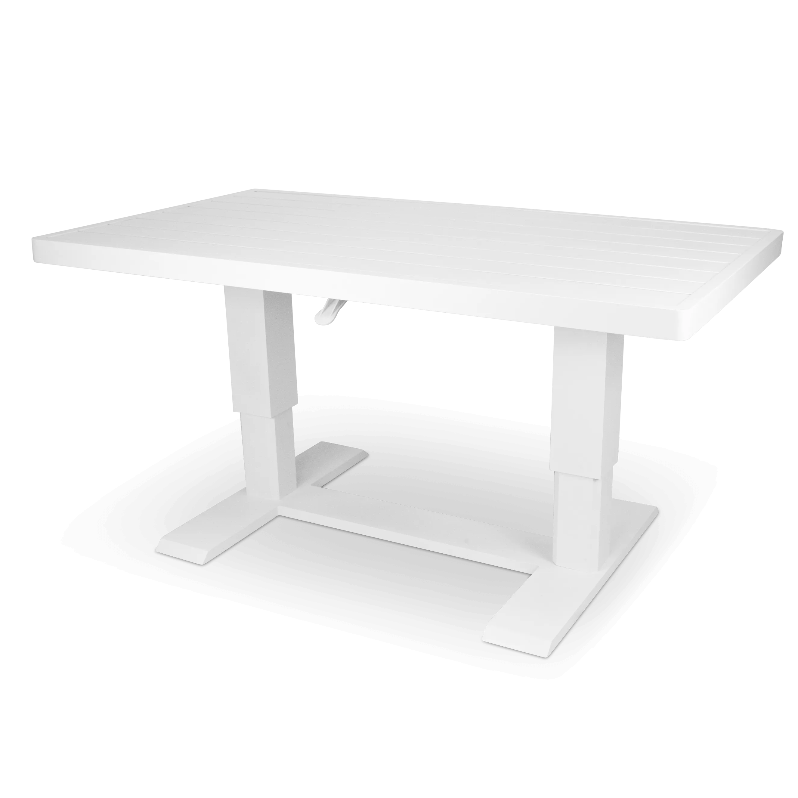 Stylish Aveiro Arctic White Adjustable Hybrid Coffee Table