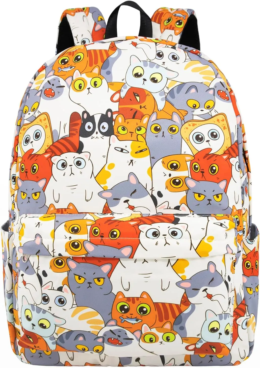 Backpack Cute Cat Backpacks for Girls Boys Teens Kids College Middle Elementary High School Student Bookbags Travel Waterproof Book Bag Laptop Back Pack