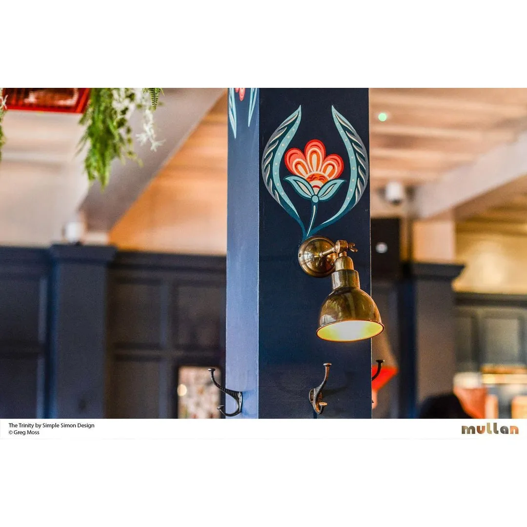 Baku Vintage Adjustable Brass Wall Light