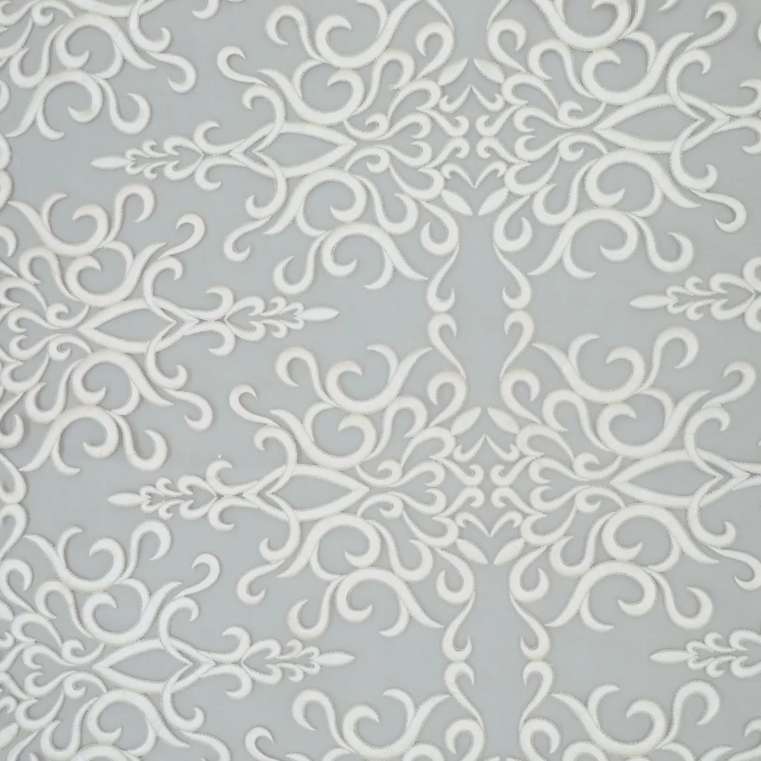 Beige Tulle with Champagne Abstract Design Embroidered Fabric