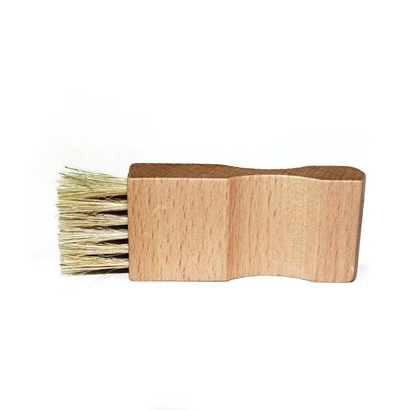 Benito Portable Beech Wood Pig Bristle Shoe Brush