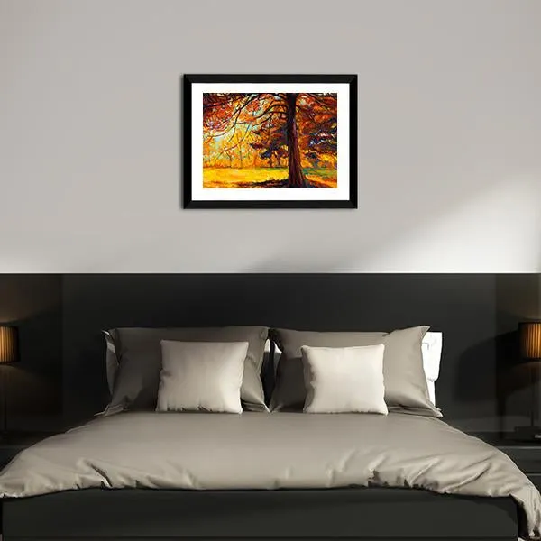 Big Tree In Autumn Canvas Wall Art
