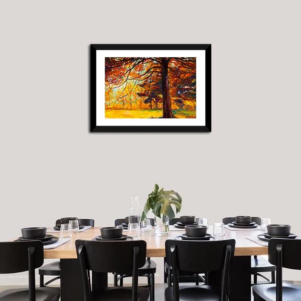 Big Tree In Autumn Canvas Wall Art