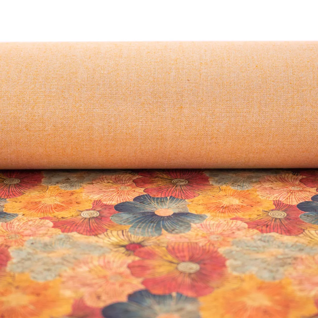 Blossom florals pattern Cork fabric COF-571