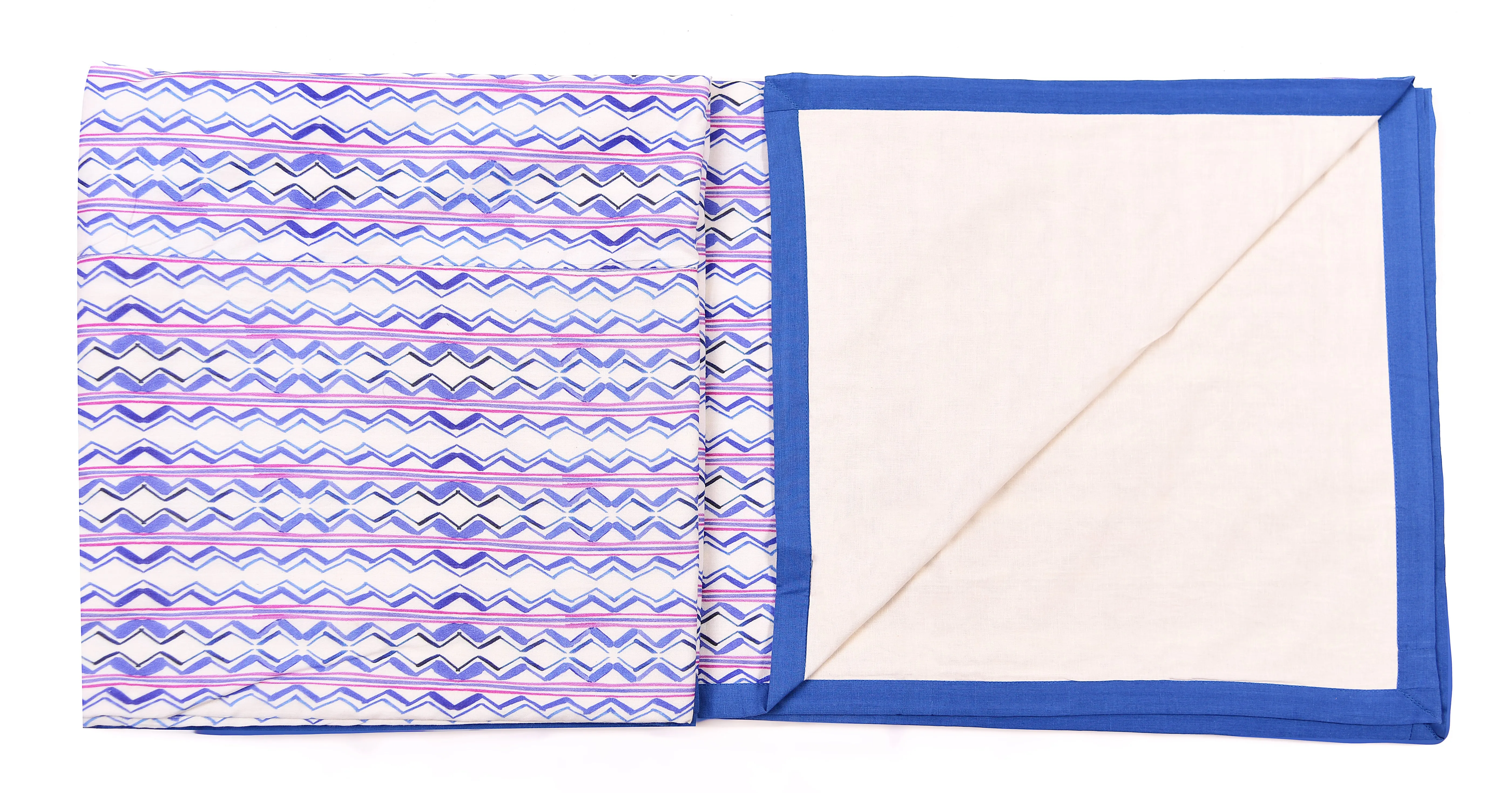Blue Geometric Printed Duvet/Dohar