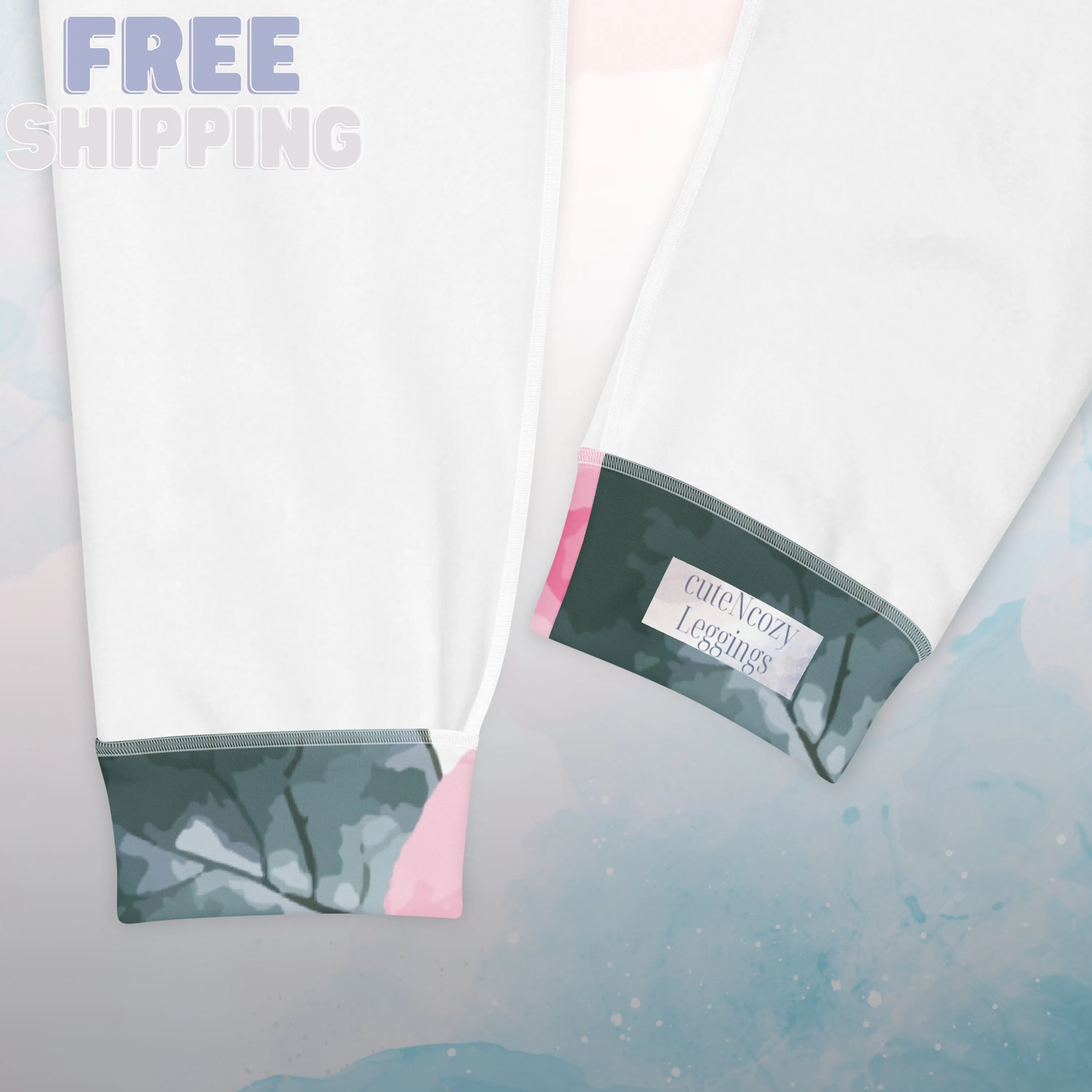Bold Floral Pattern Womens Joggers Sweatpants