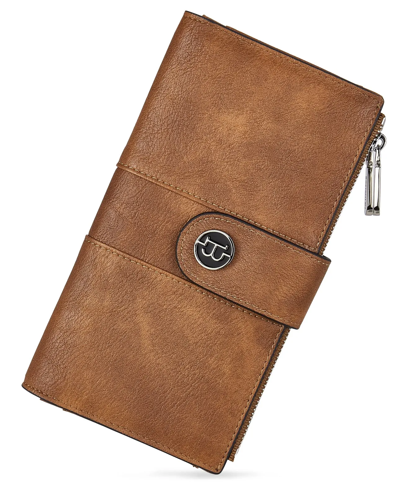 BOSTANTEN Womens Leather Wallets RFID Blocking Large Capacity Trifold Card Holder Ladies Phone Clutch