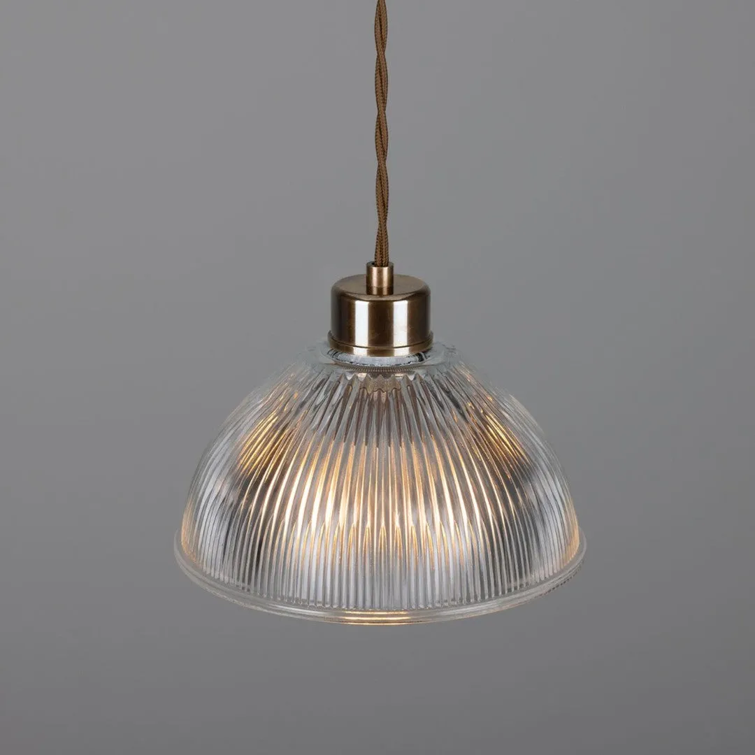 Boston Industrial Holophane Pendant Light - Mullan Lighting