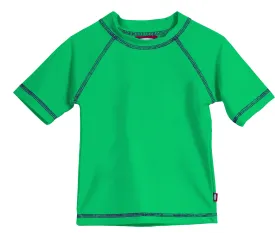 Boys UPF 50  Short Sleeve Rashguard | Elf Green