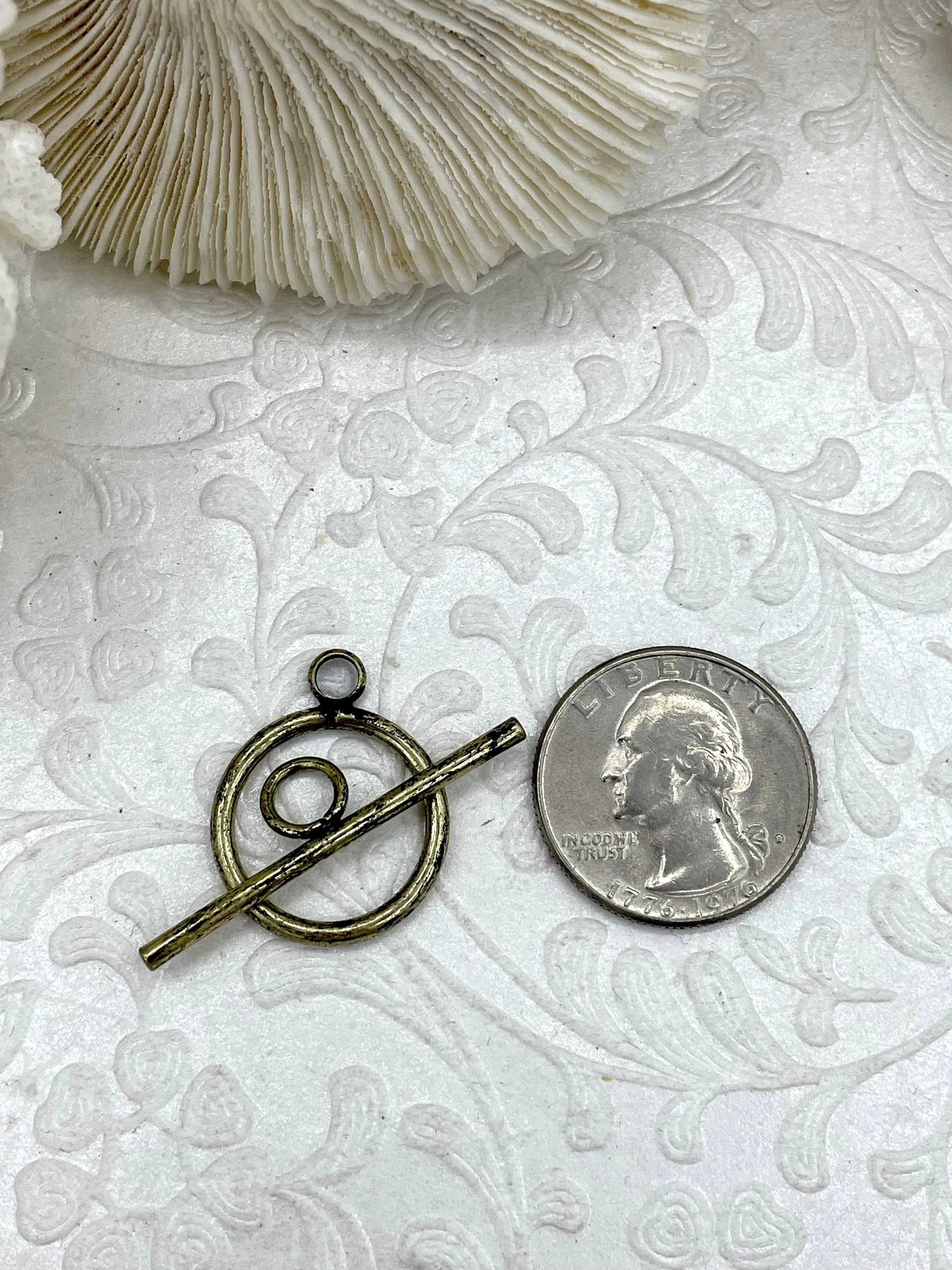 Brass Toggle 20mm, OT Clasp,  Jewelry Clasps, Connectors ,Brass Clasp, Findings, Clasp, 8 colors plated Fast Shipping