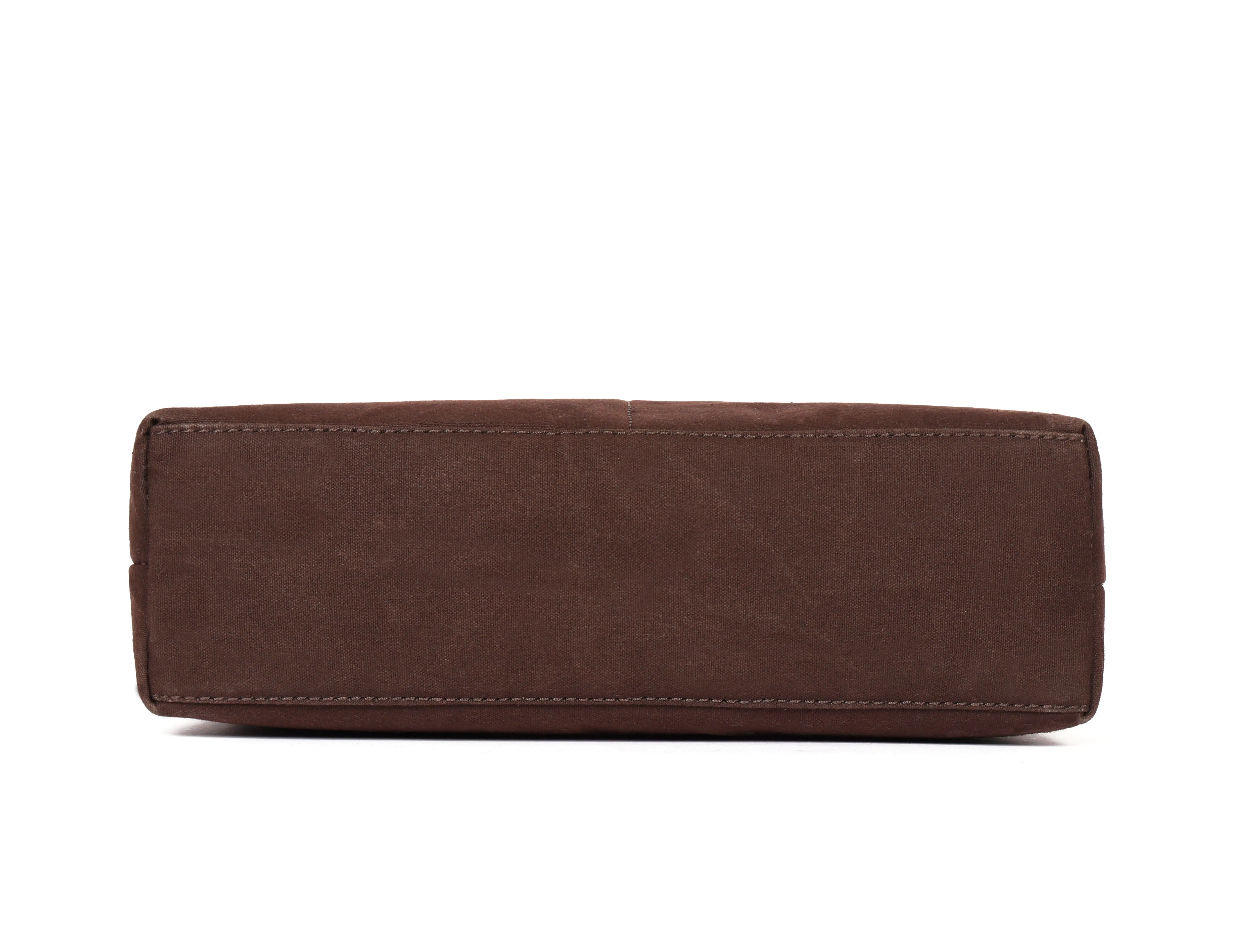 Brown and Tan Canvas Sling Bag - A Stylish and Functional Companion, Art: BG-1745