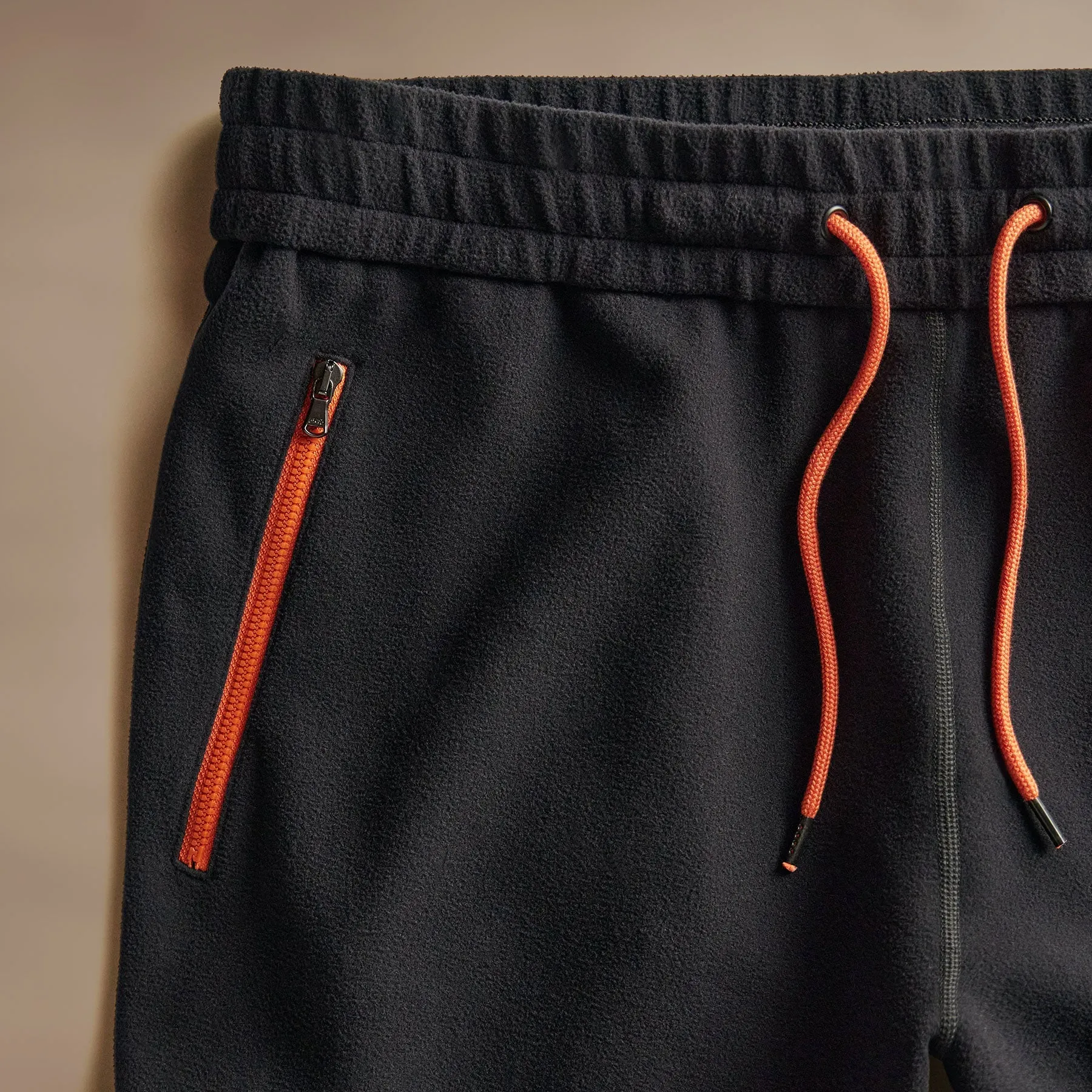 Brush Scuba Zip Pocket Performance Pant - Black/Orange