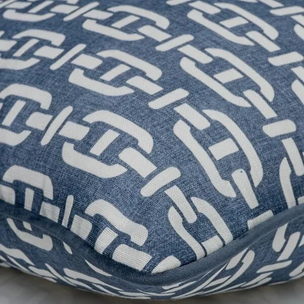 Burlington Outdoor Cushion - Navy - Andrew Martin