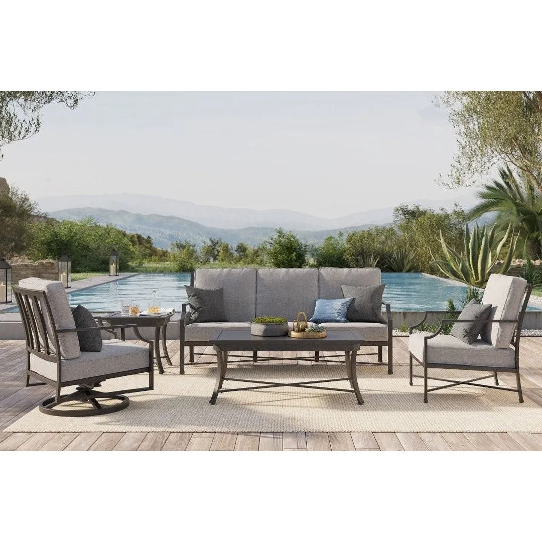 Cannes Gray Outdoor 78" Sofa