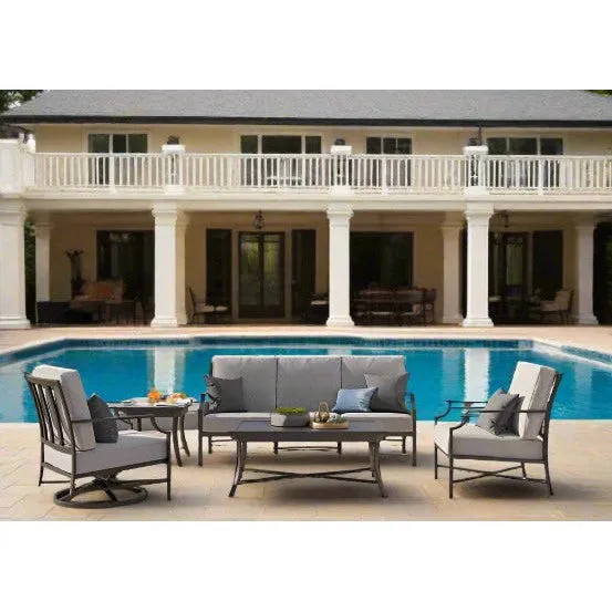 Cannes Gray Outdoor 78" Sofa