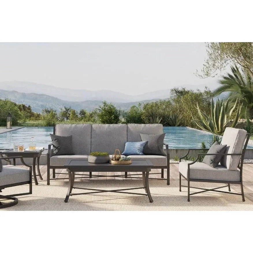 Cannes Gray Outdoor 78" Sofa