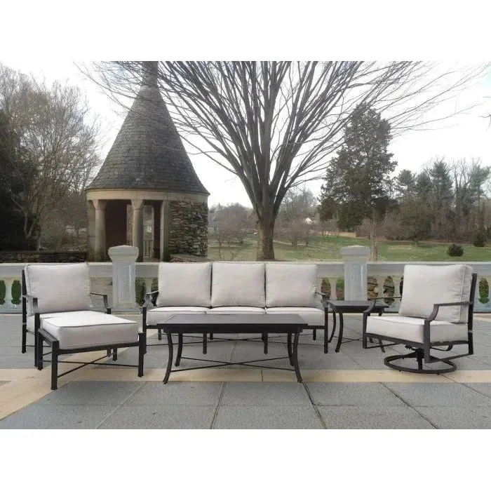 Cannes Gray Outdoor 78" Sofa